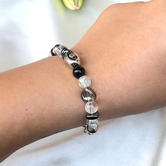 Multi-Crystal Beaded Bracelet for Women