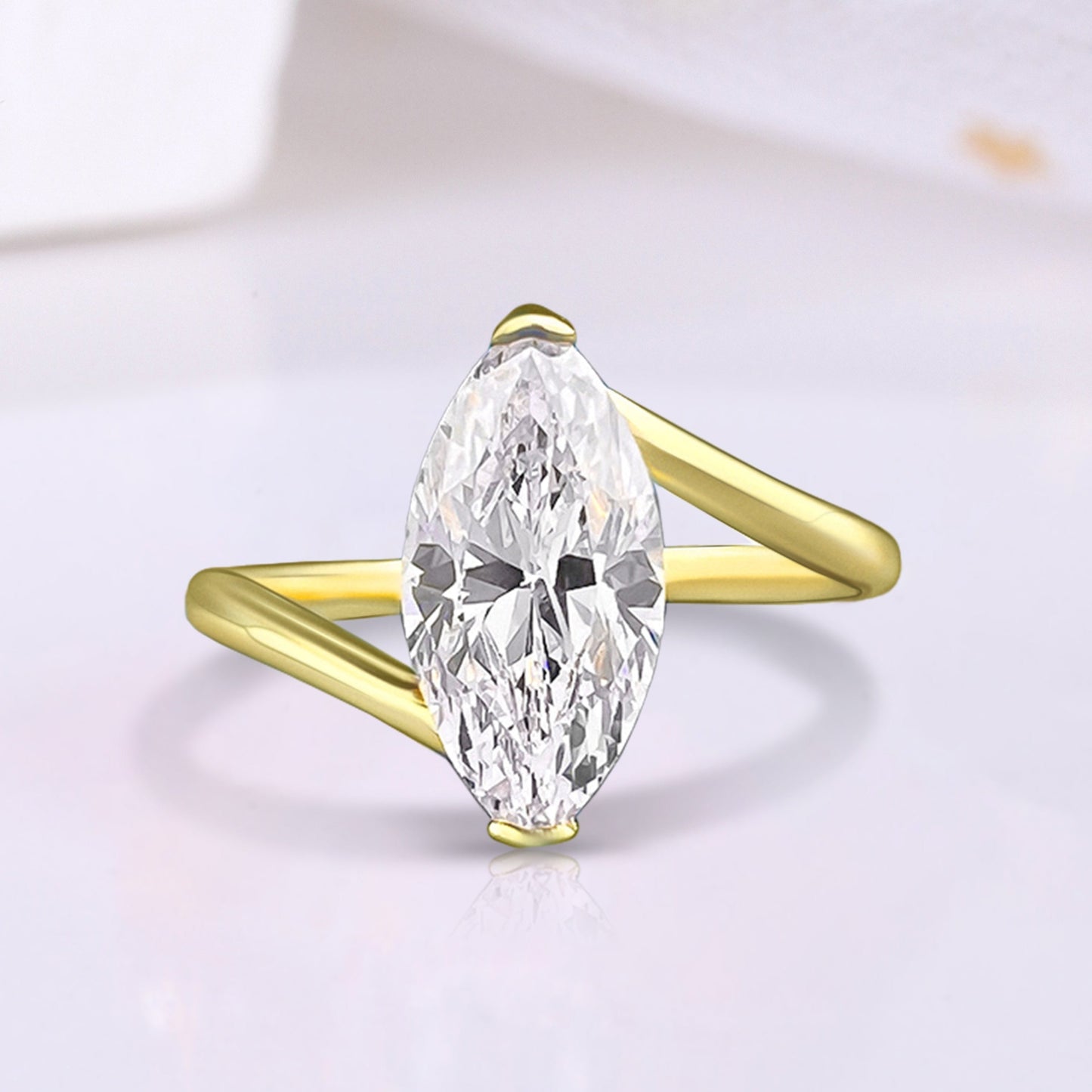 The Radiance - 1.5 Ct. Marquise Cut 925 Silver Women Ring