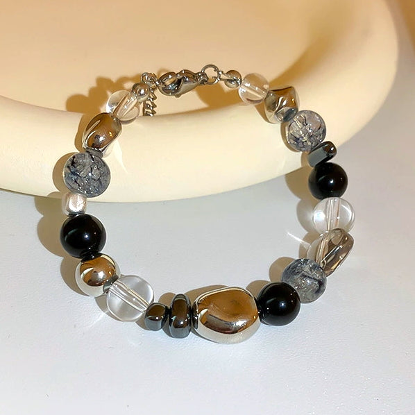 Multi-Crystal Beaded Bracelet for Women