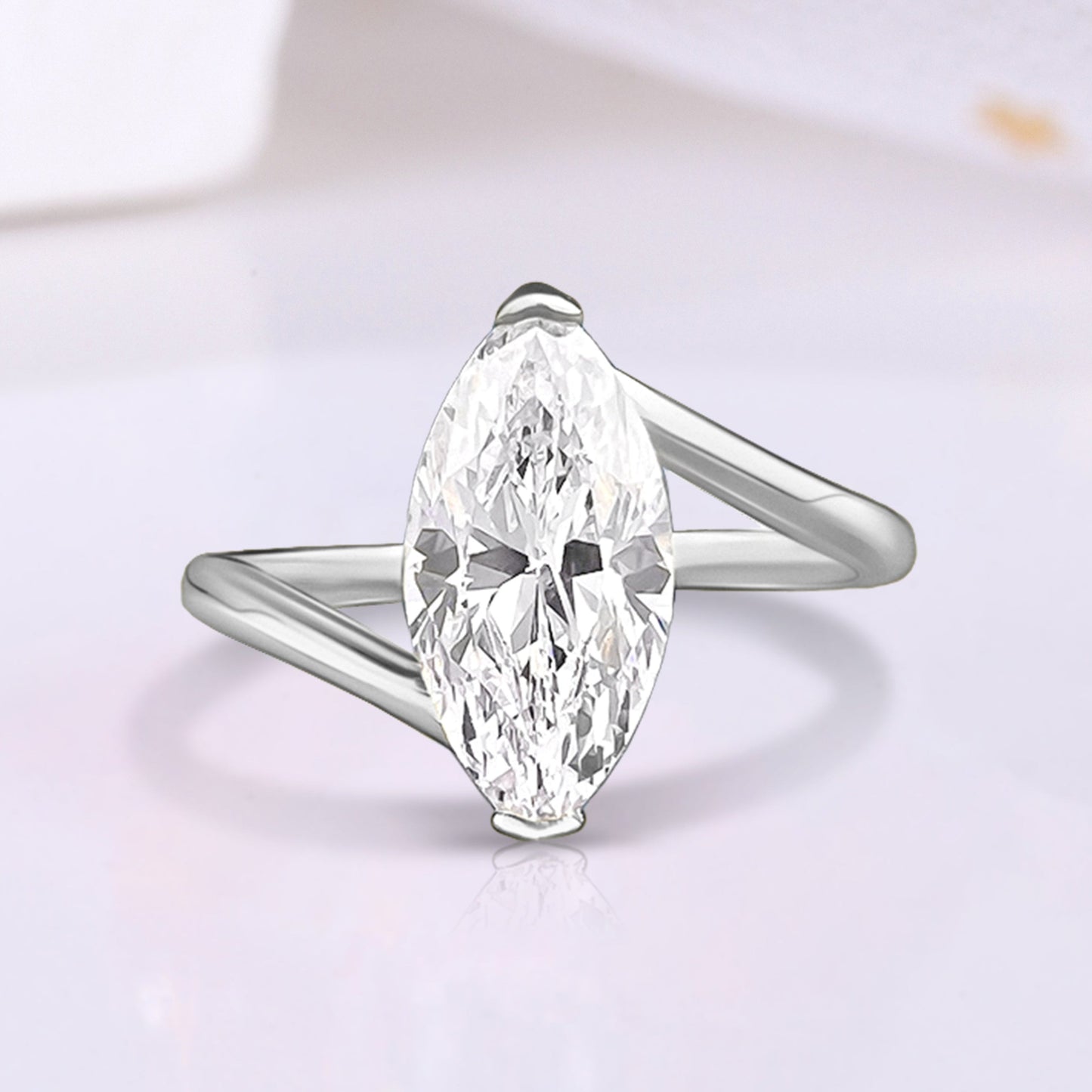 The Radiance - 1.5 Ct. Marquise Cut 925 Silver Women Ring