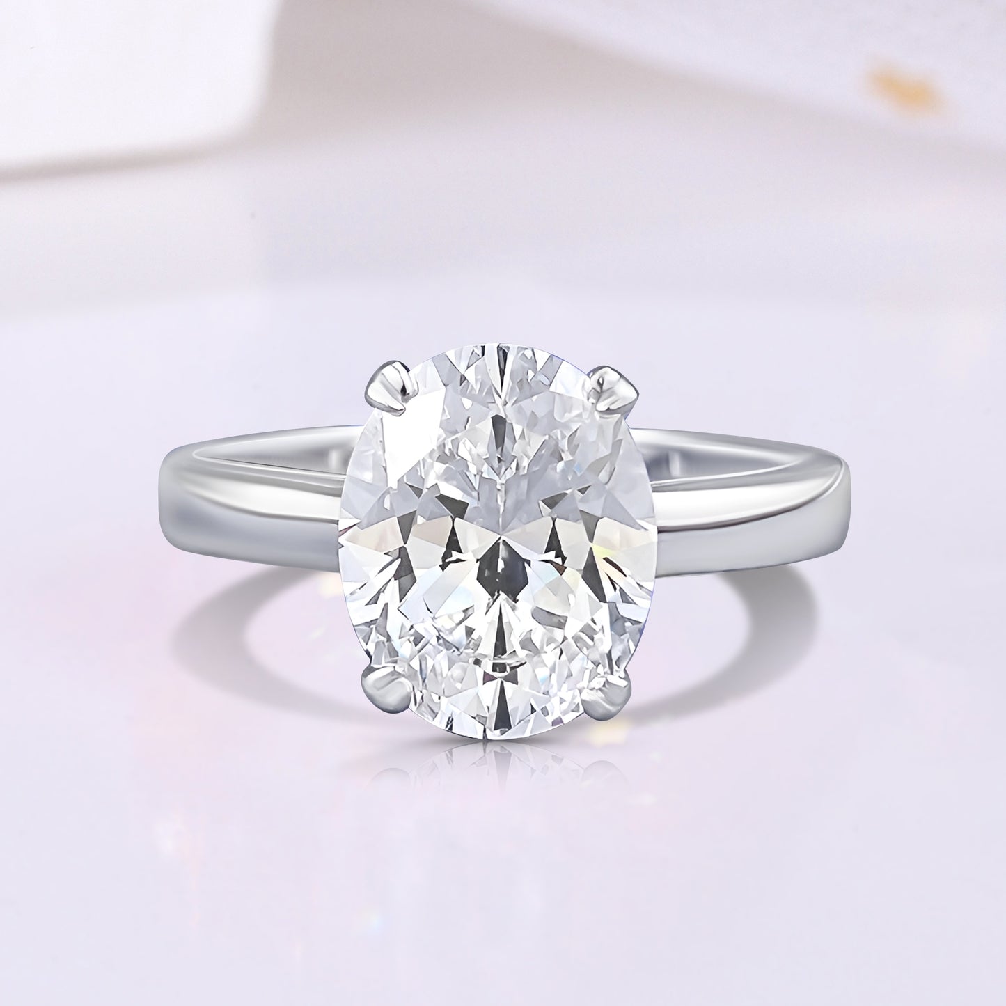The Venzia - 2.5 Ct. Oval Cut 925 Silver Women Ring