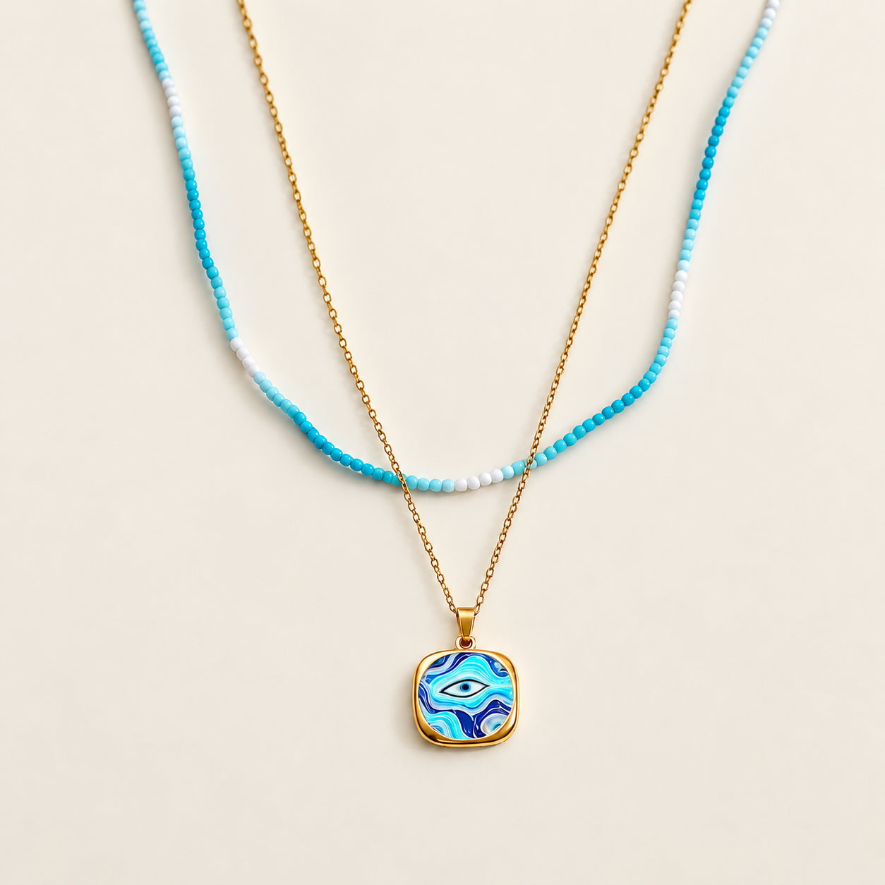 The Aegis - Blue Evil Eye Necklace