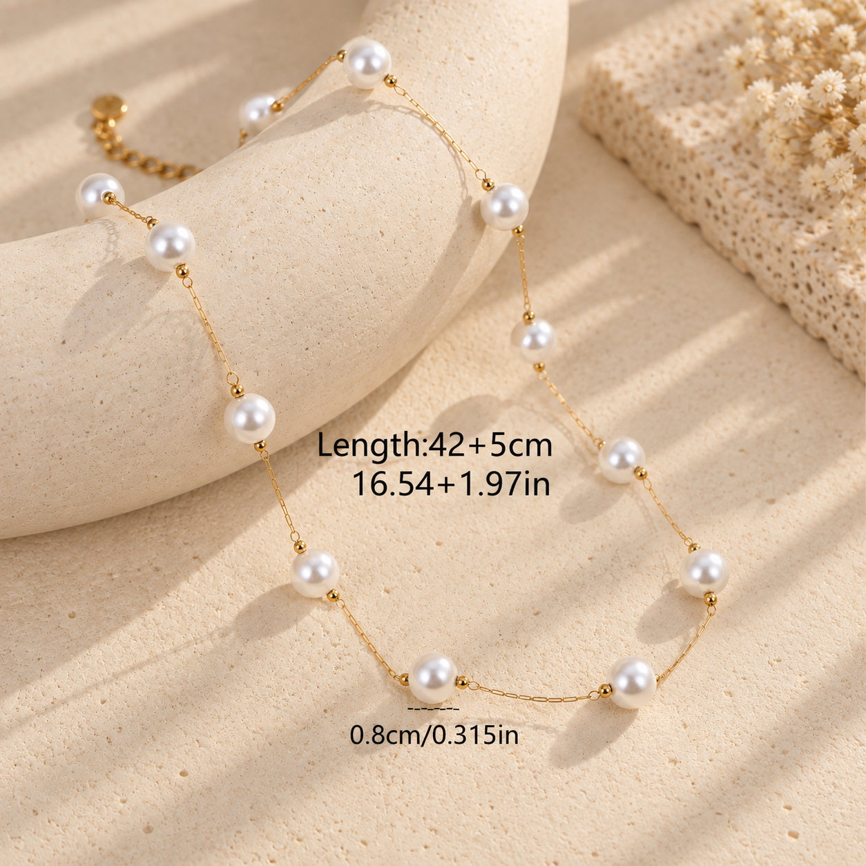 The Veil - Pearl Beaded Necklace Set