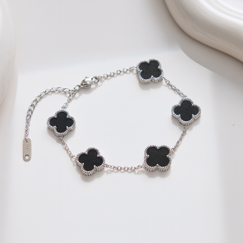 Good Luck Four-Leaves Clover Bracelet