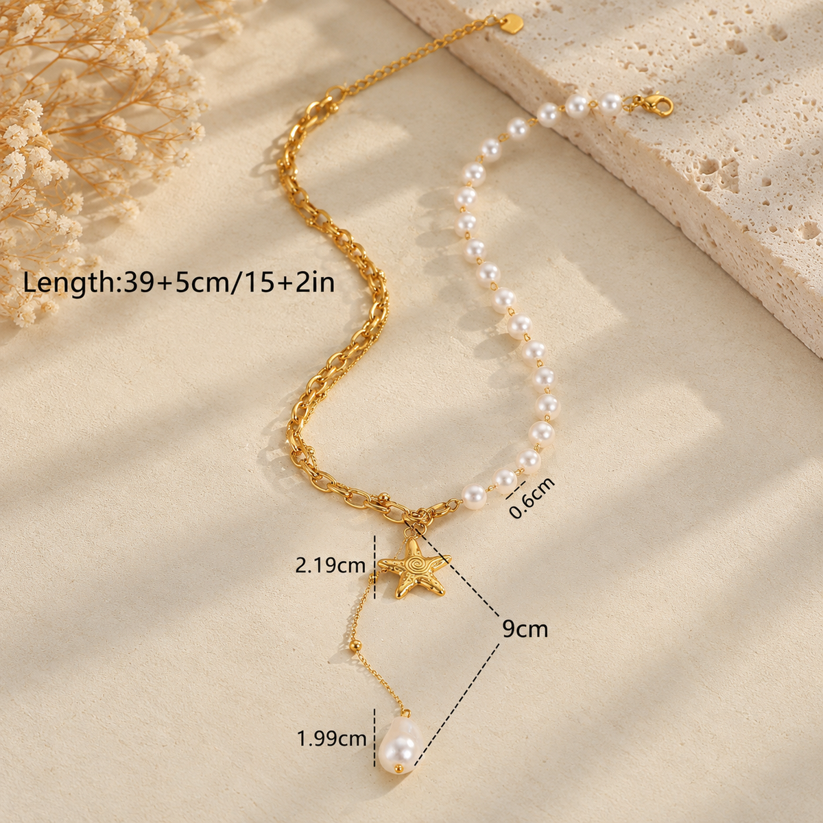 The Mabe - Pearl Y-Necklace