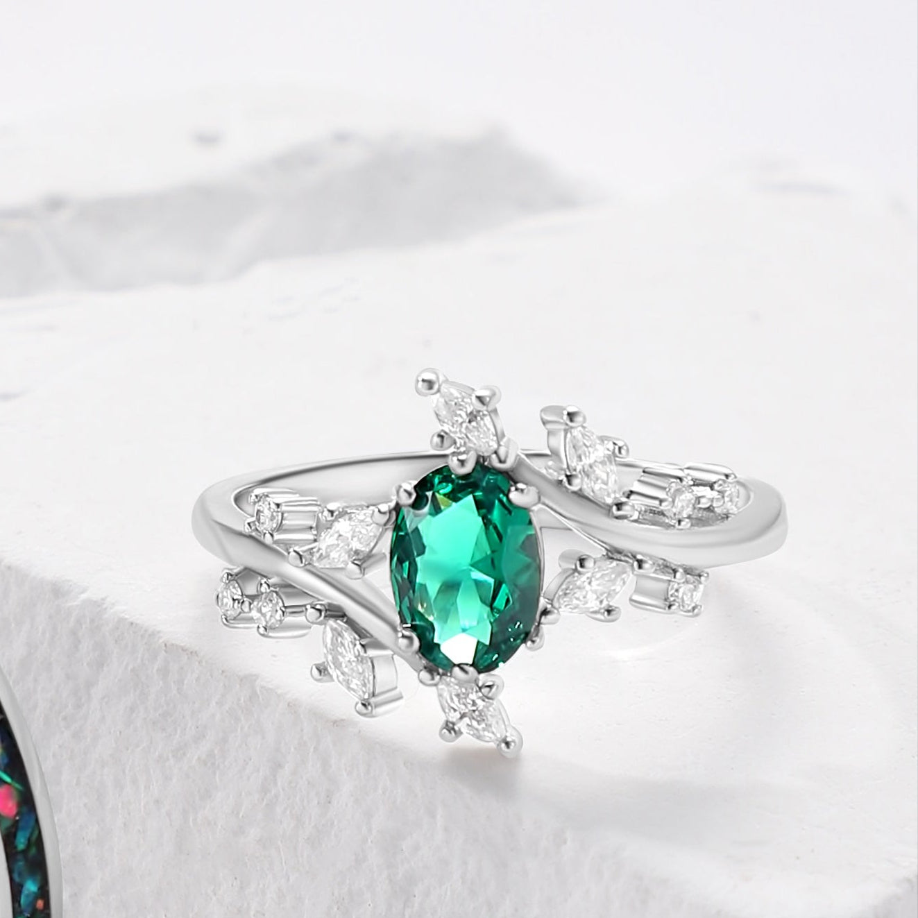 The Verdal - Natural Paraiba 925 Silver Ring for Her