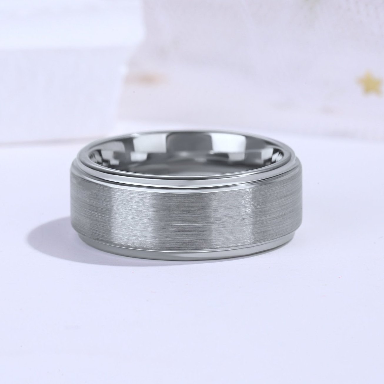 The Harmonee - Diamond & Tungsten Couple Ring Set