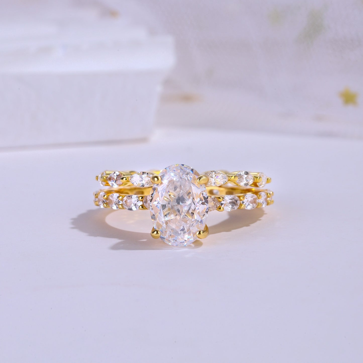 The Serenith - 2.2 Ct. Oval Cut Wedding Ring for Women