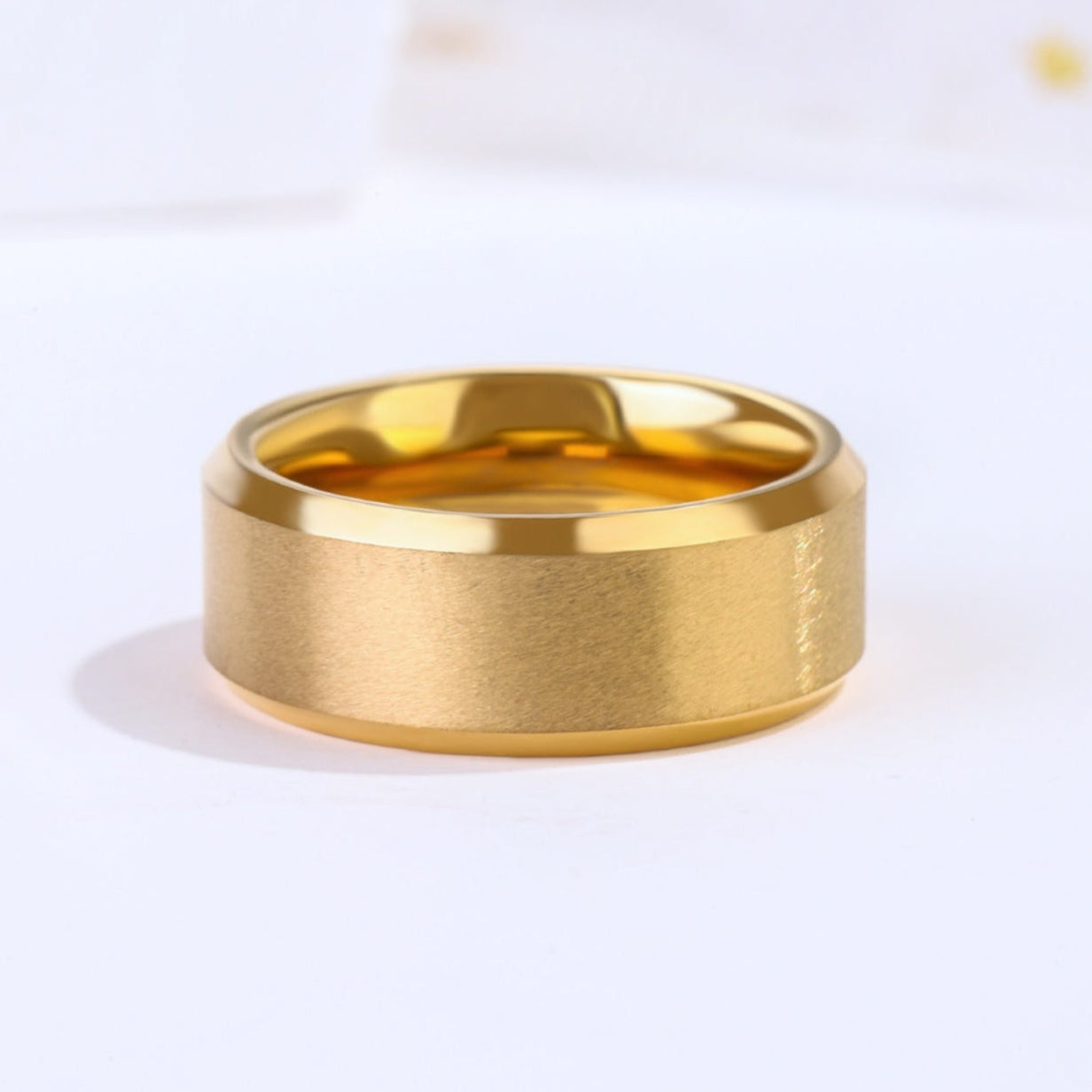 Tungsten + 18K Gold Wedding Band for Men
