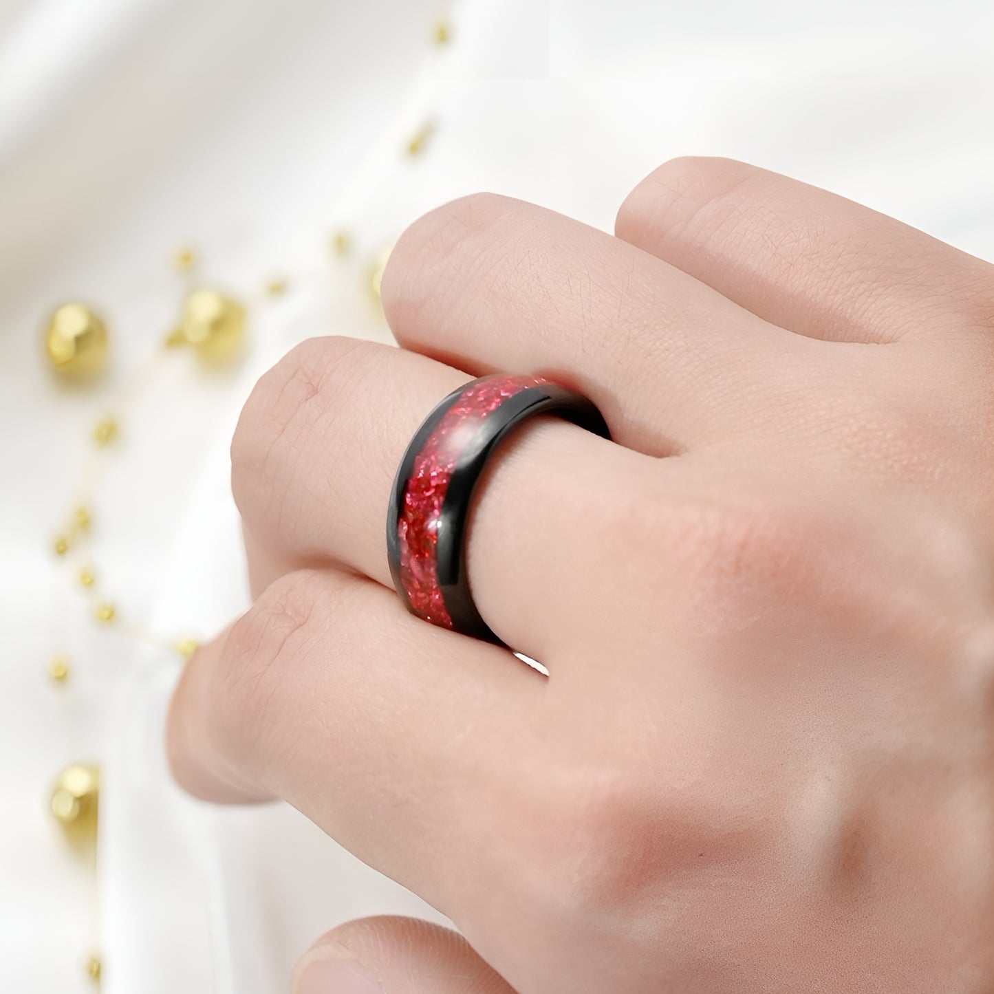 The Garnith - Natural Garnet Couple Rings