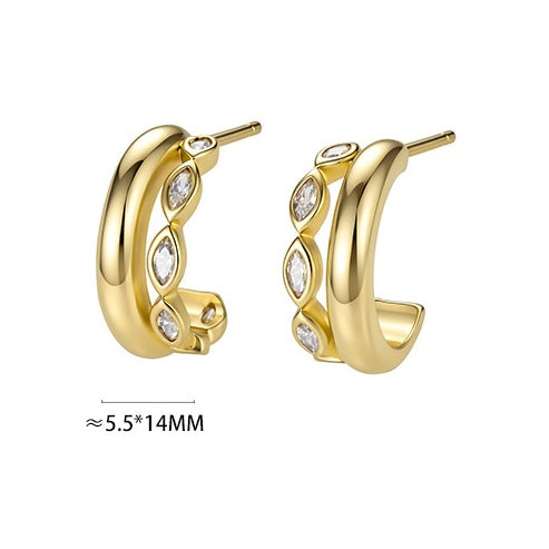 The Laurel - Statement Stud Earrings