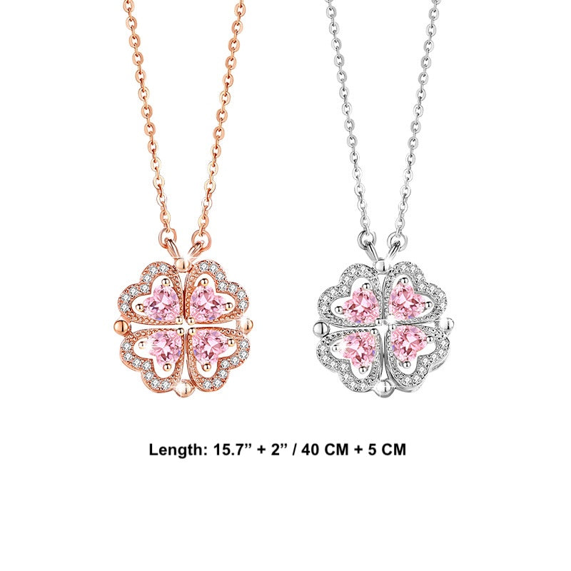 Four Leaf Charm Necklace for Women