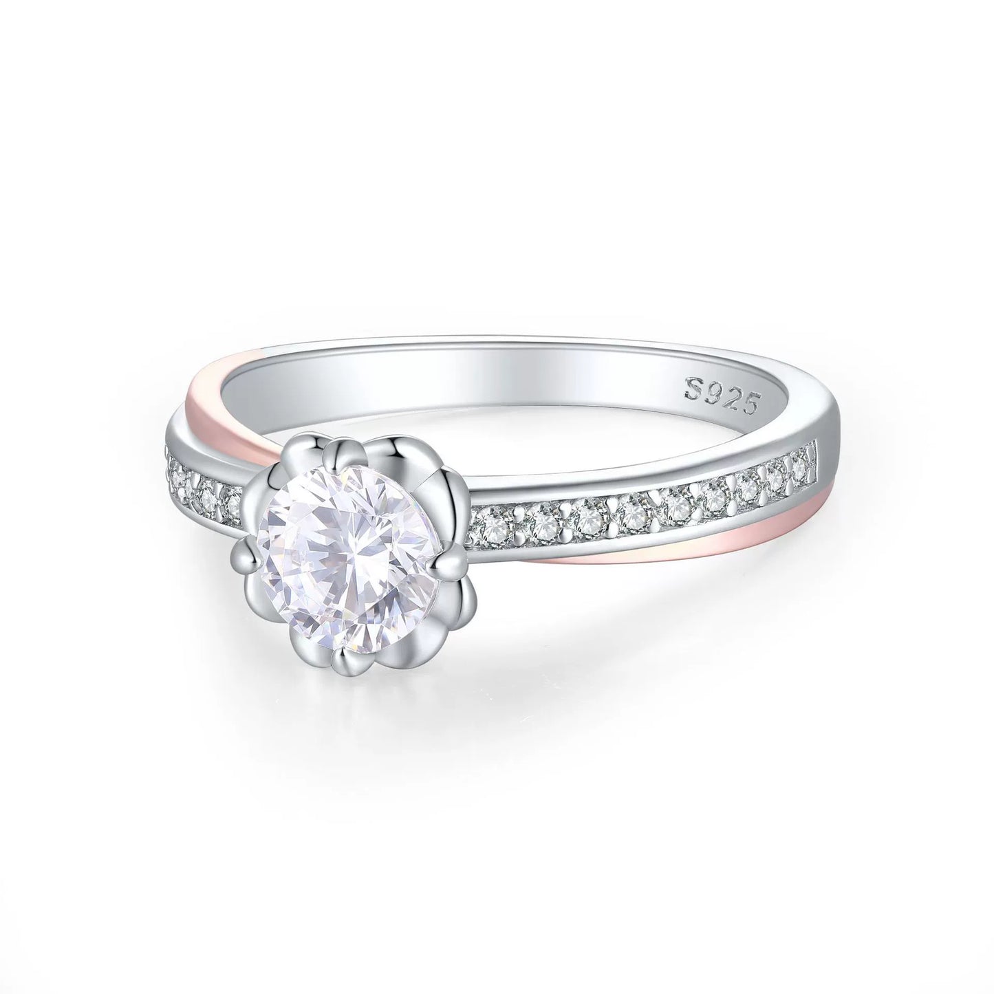 The Celvara - 0.8 Ct. Diamond 925 Silver Women Ring