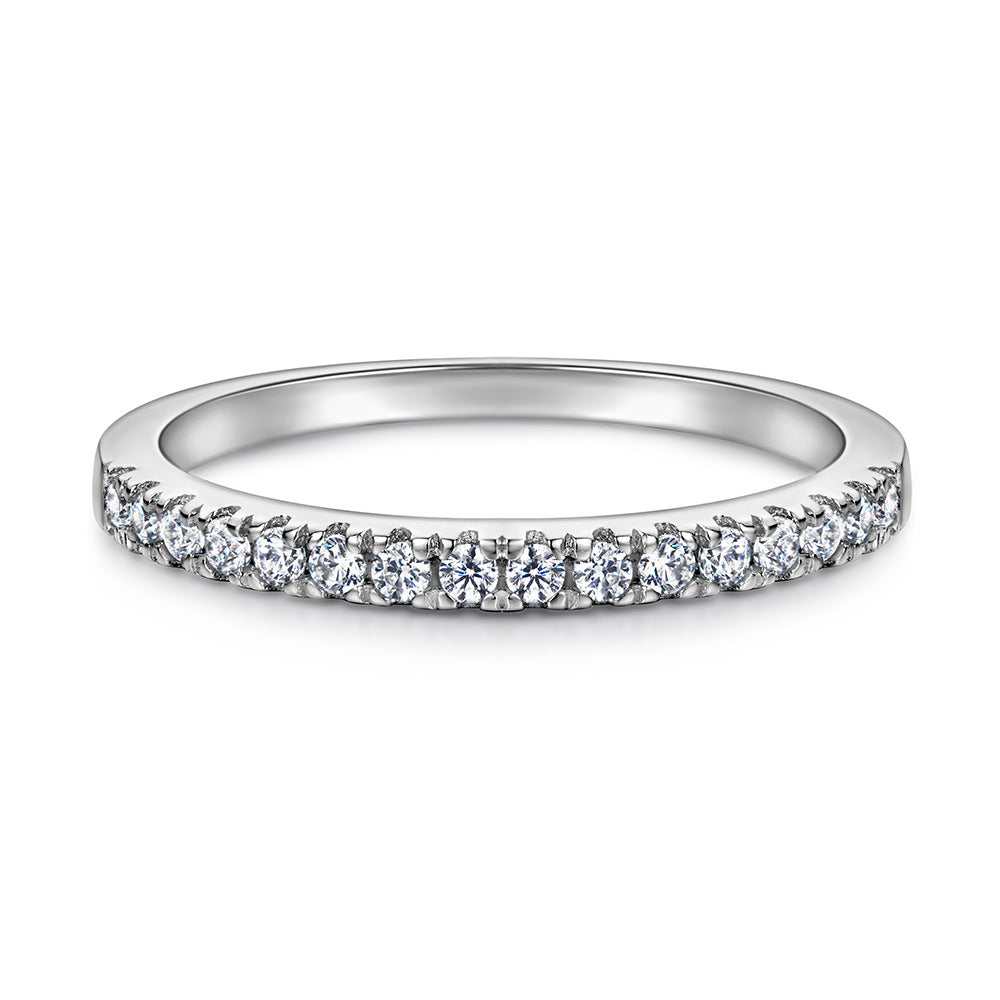 The Vivenza - 0.8 Ct. Round Cut 925 Silver Women Ring