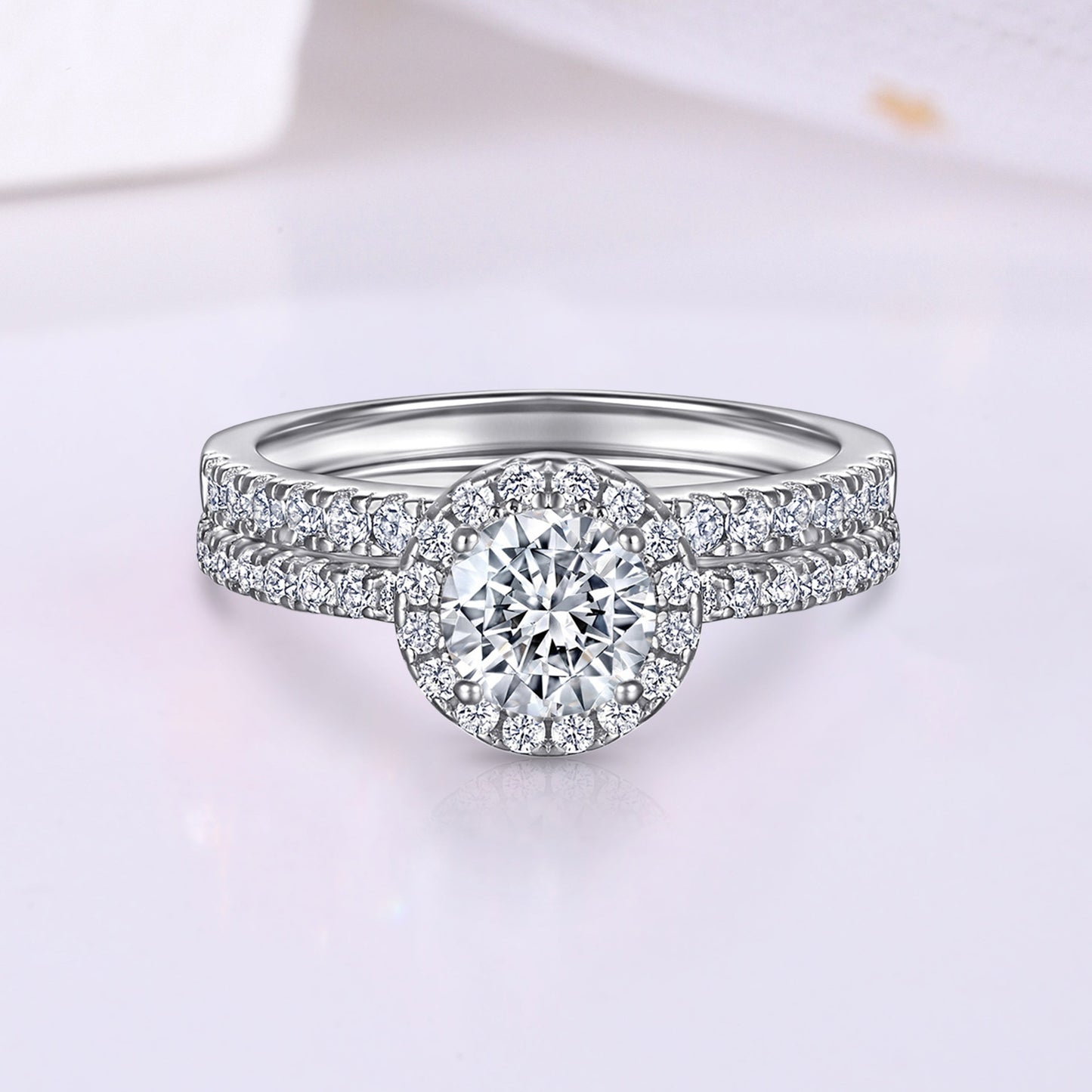 The Vivenza - 0.8 Ct. Round Cut 925 Silver Women Ring