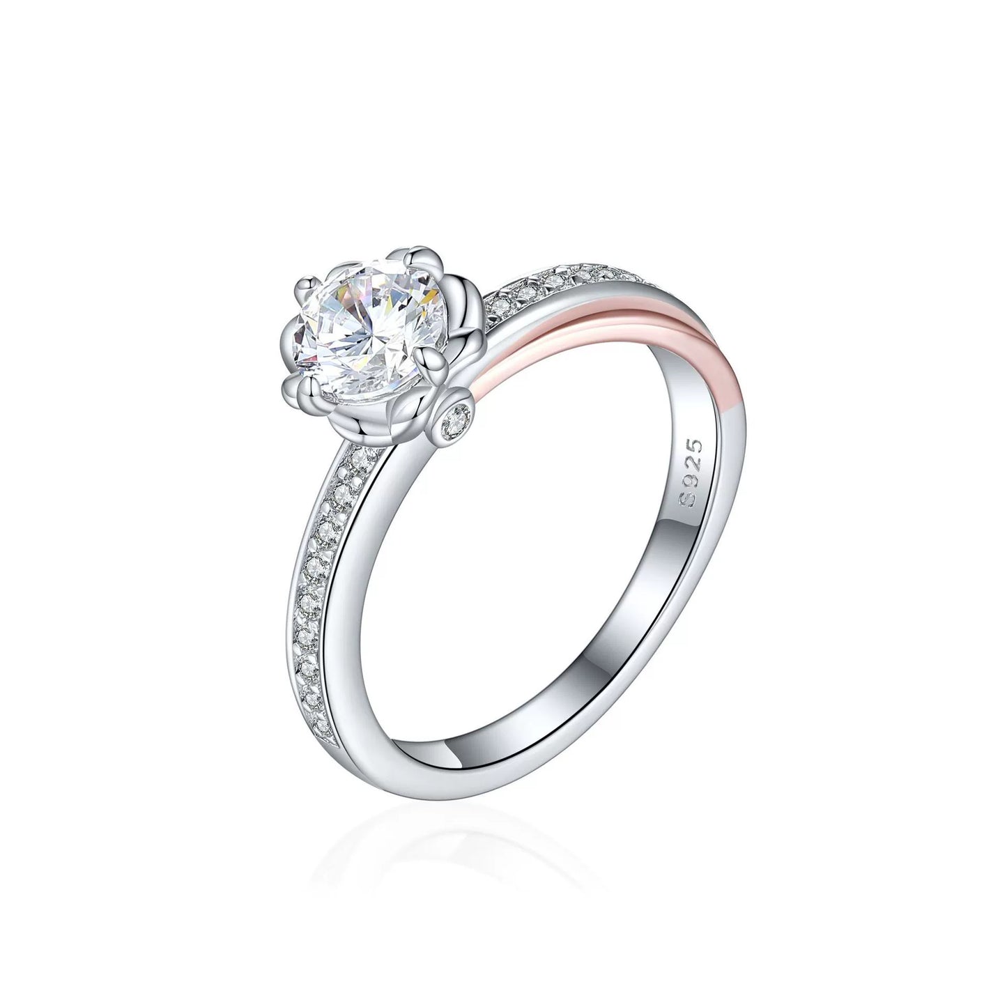 The Celvara - 0.8 Ct. Diamond 925 Silver Women Ring