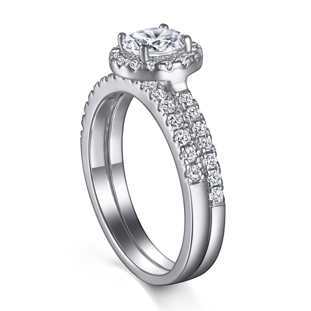 The Vivenza - 0.8 Ct. Round Cut 925 Silver Women Ring
