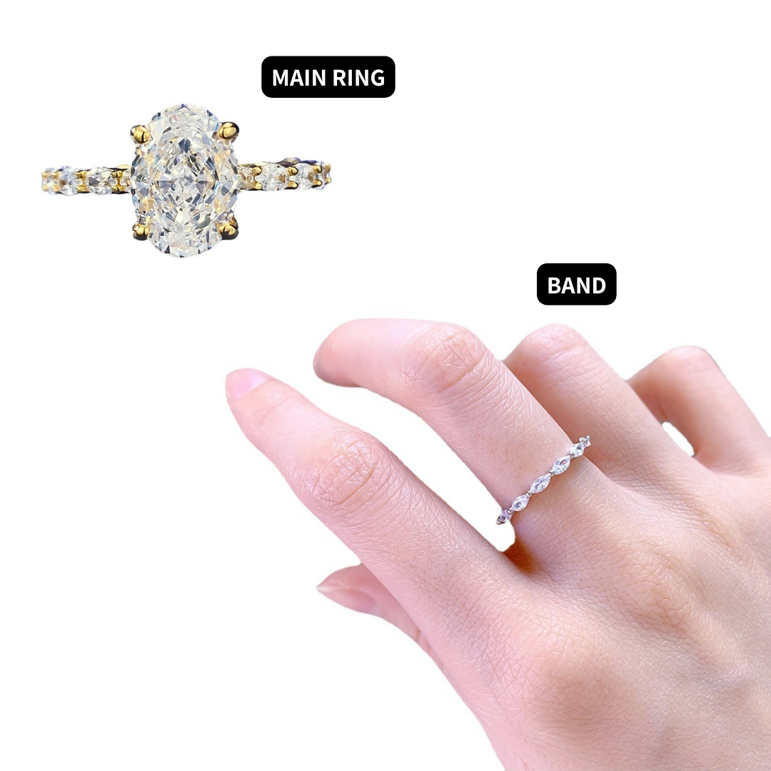 The Serenith - 2.2 Ct. Oval Cut Wedding Ring for Women