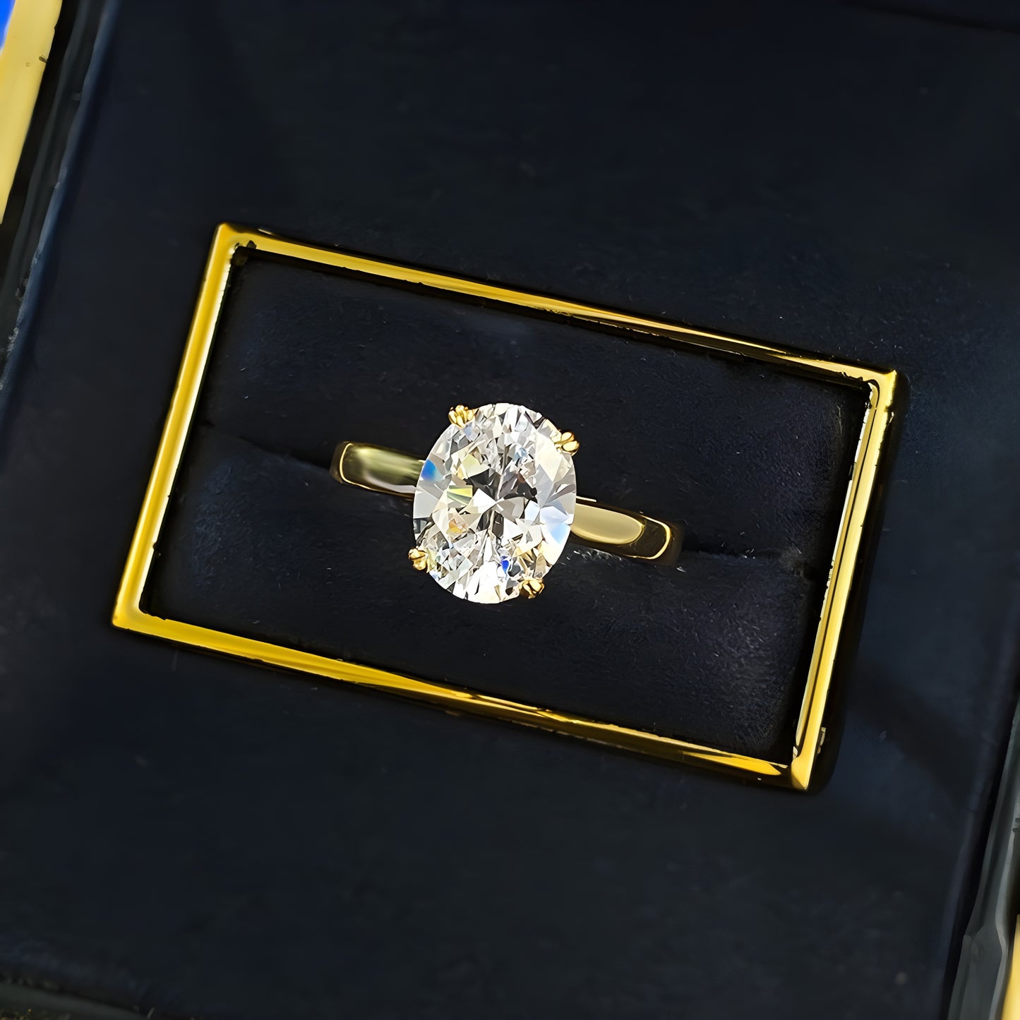The Venzia - 2.5 Ct. Oval Cut 925 Silver Women Ring