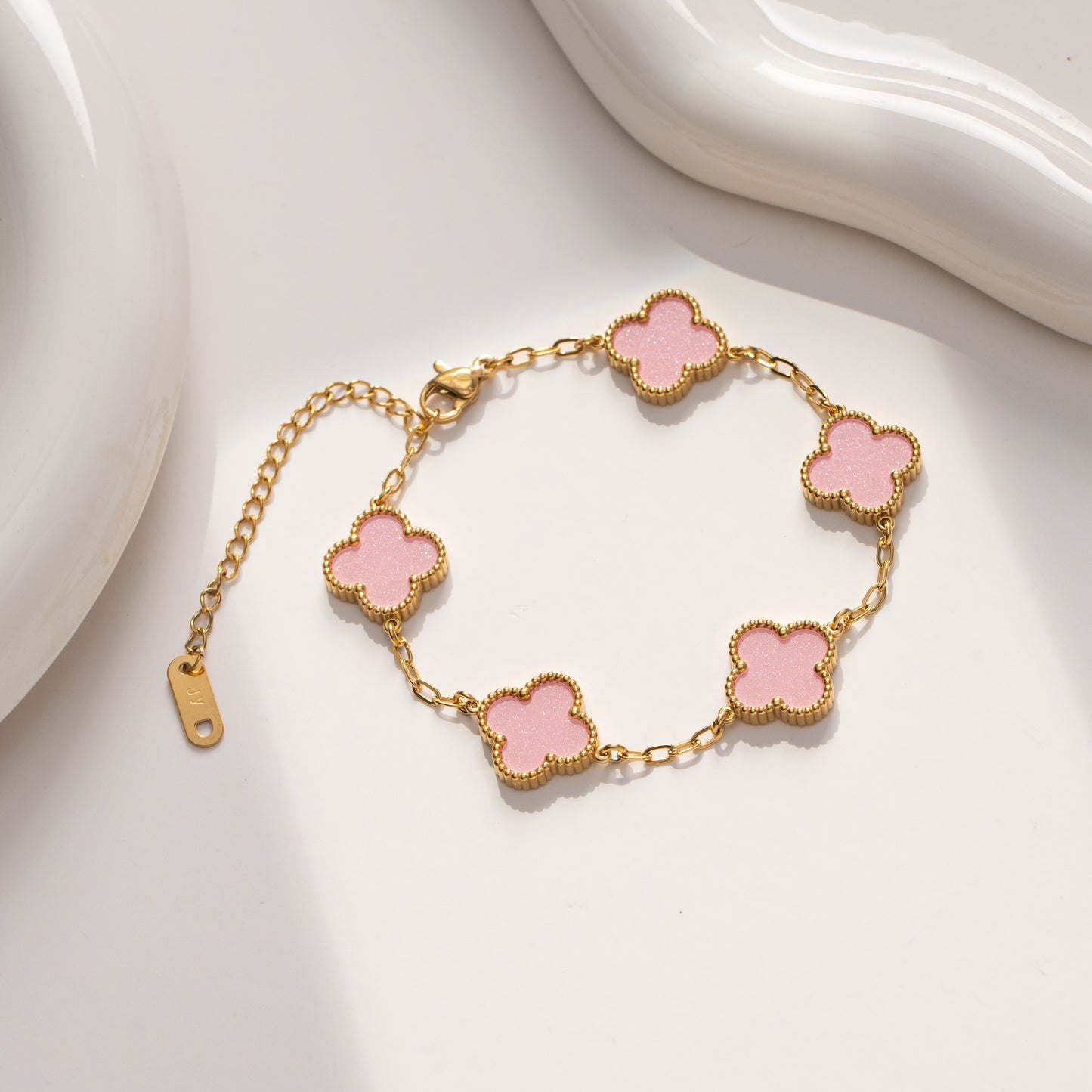 Good Luck Four-Leaves Clover Bracelet