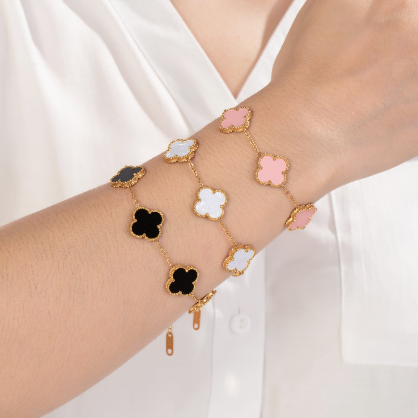 Good Luck Four-Leaves Clover Bracelet