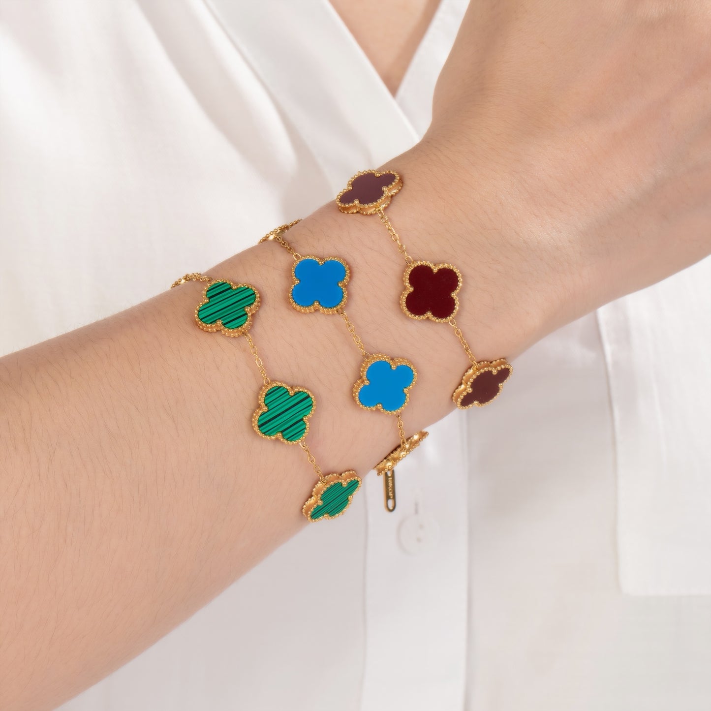 Good Luck Four-Leaves Clover Bracelet