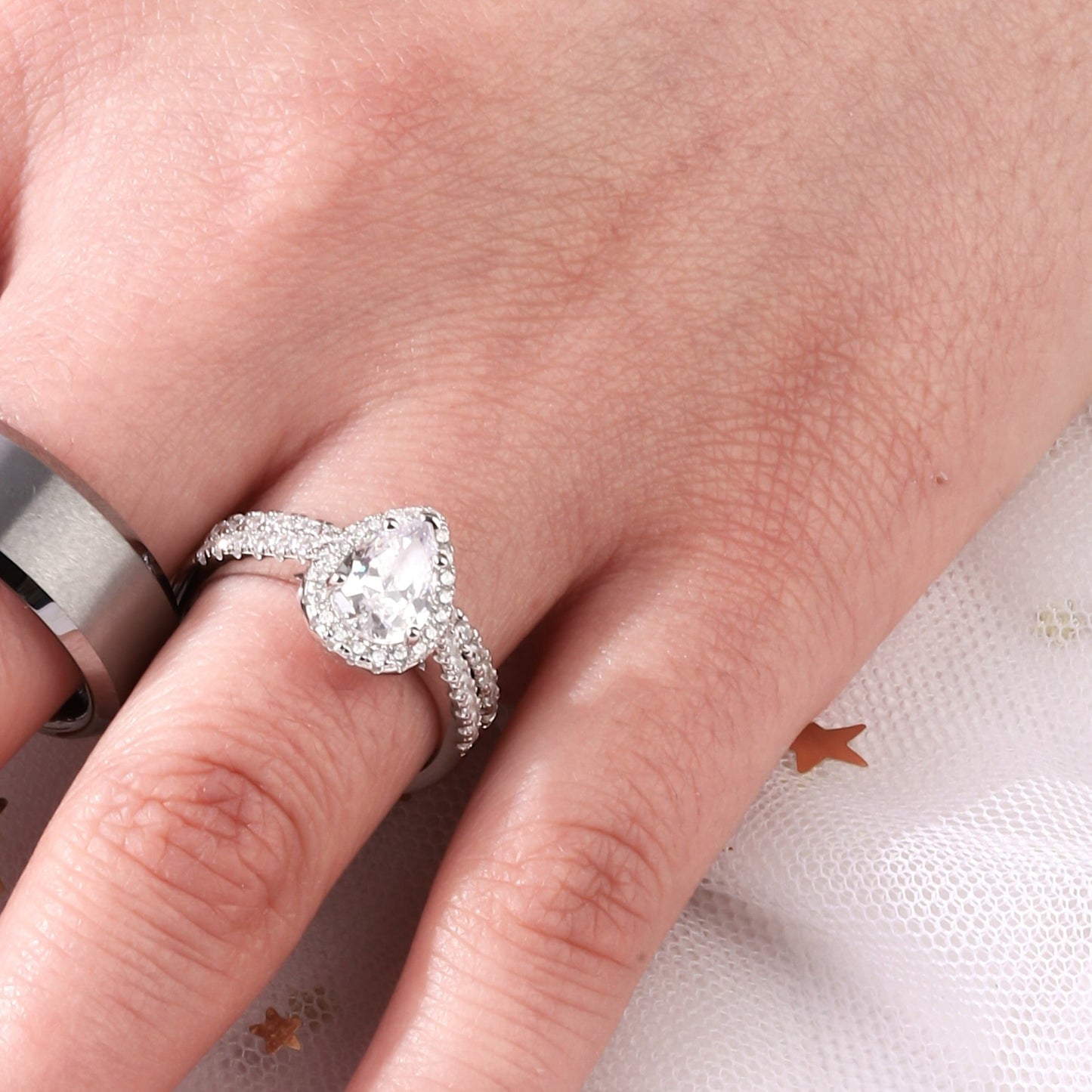 The Lacrima - 925 Silver Ring for Women