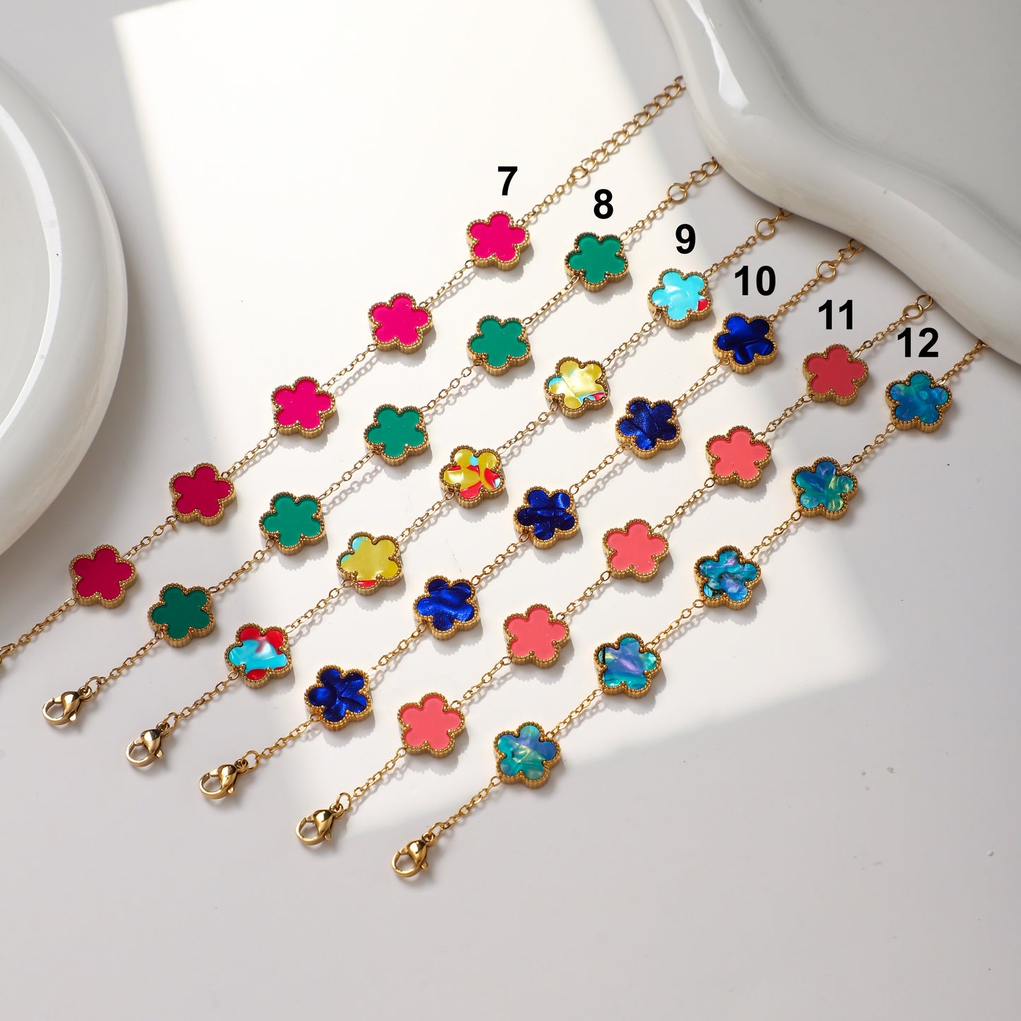 Lucky Charm Four-Leaves Clover Bracelet