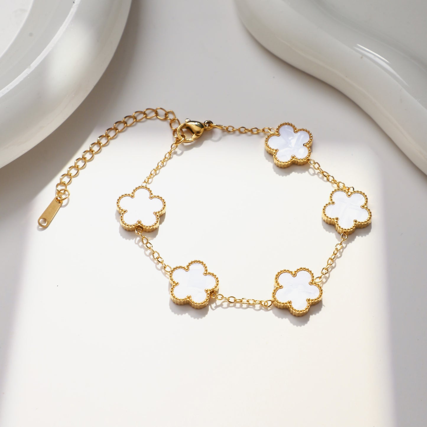 Lucky Charm Four-Leaves Clover Bracelet