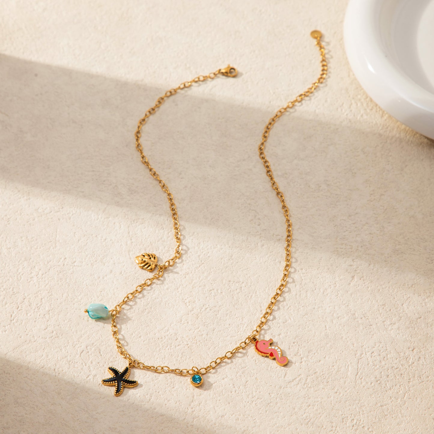 Starfish Mermaid Necklace-Bracelet Set