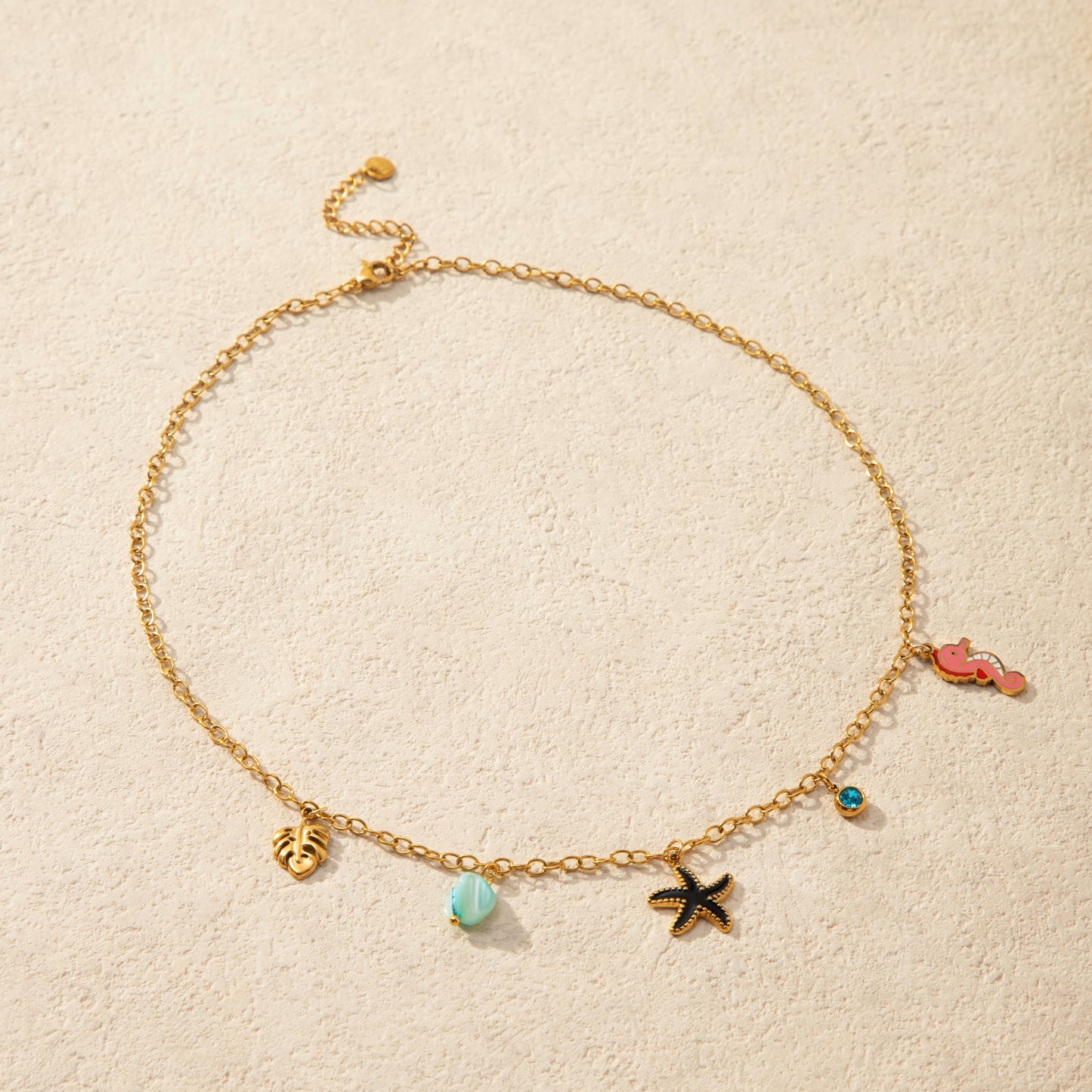Starfish Mermaid Necklace-Bracelet Set