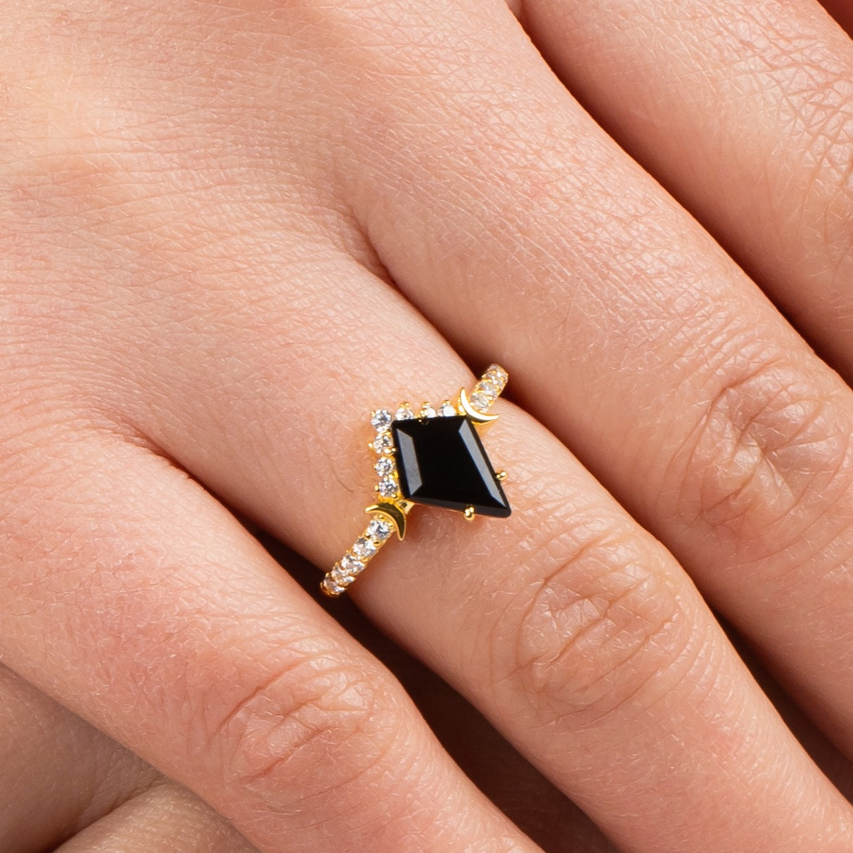 The Onyxra - Black Onyx Women Ring