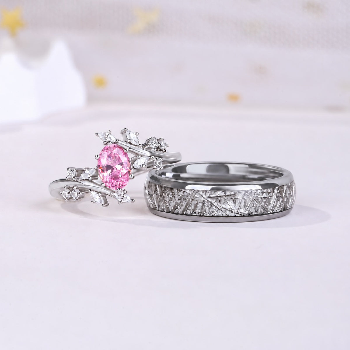 The Peony - Promise Rings for Couples