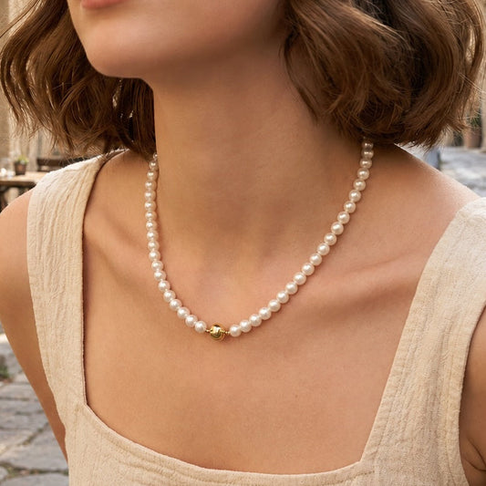 The Nacre - Pearl Choker Necklace