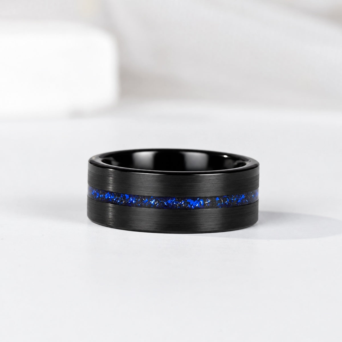 The Starfall - Blue Corundum Couple Rings