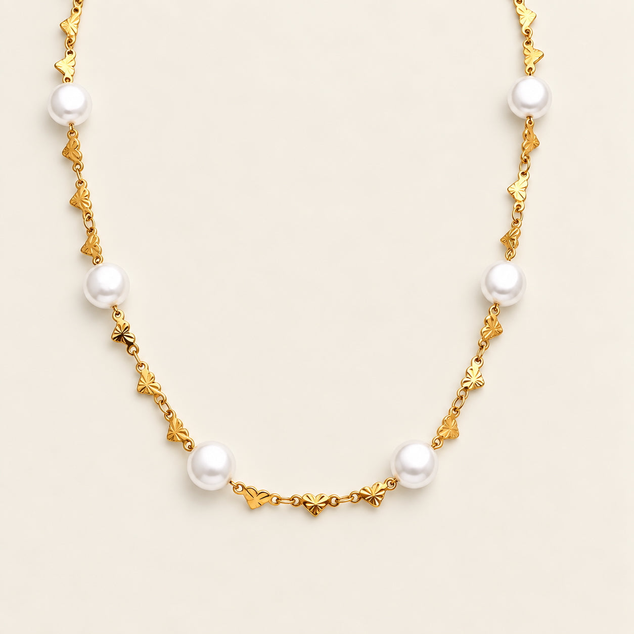 The Lucette - Pearl Beaded Necklace