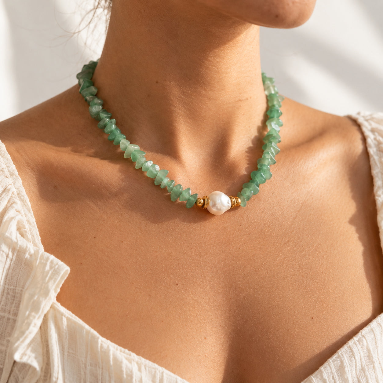 The Cedar - Beaded Choker Necklace