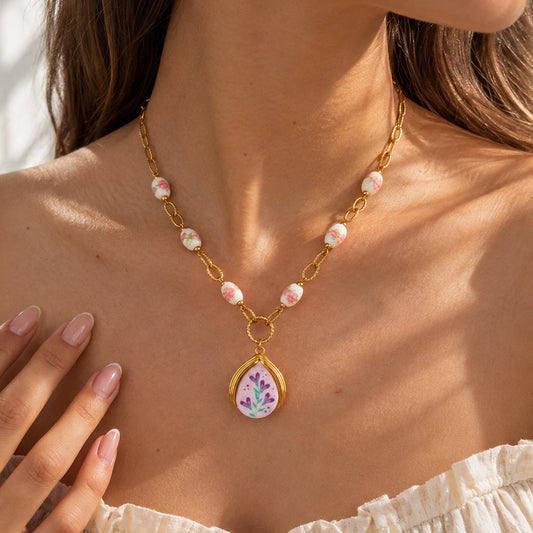 The Amelie - Floral Pendant Necklace