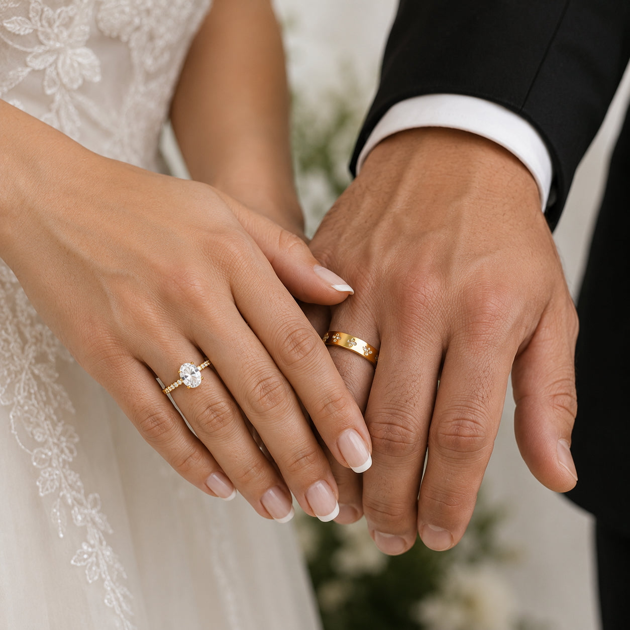 The Elaris - 18k Gold Plated Couple Rings