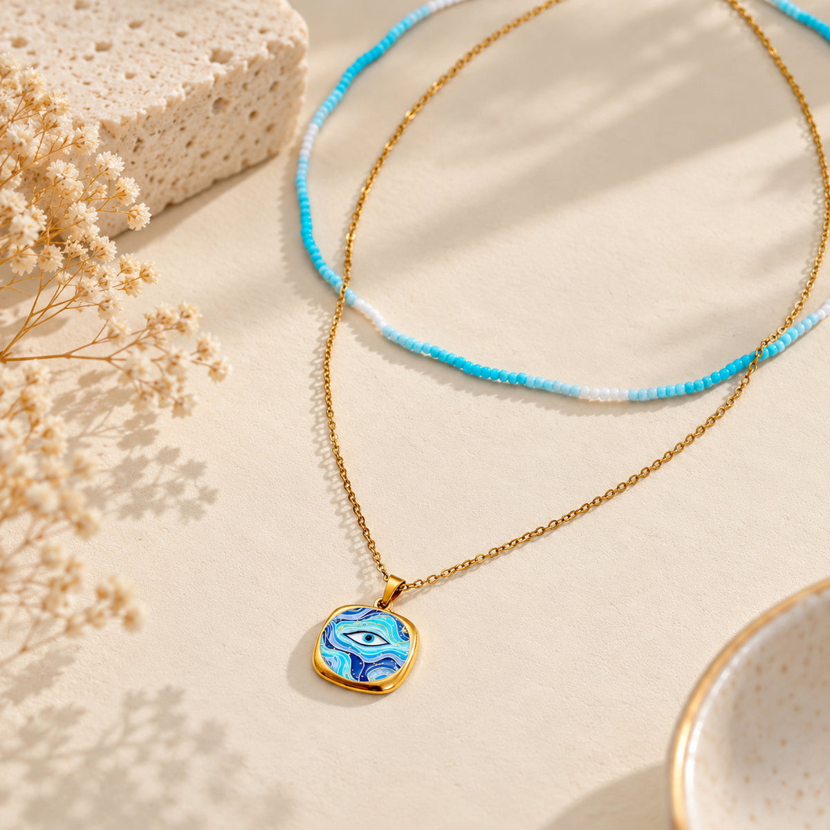The Aegis - Blue Evil Eye Necklace