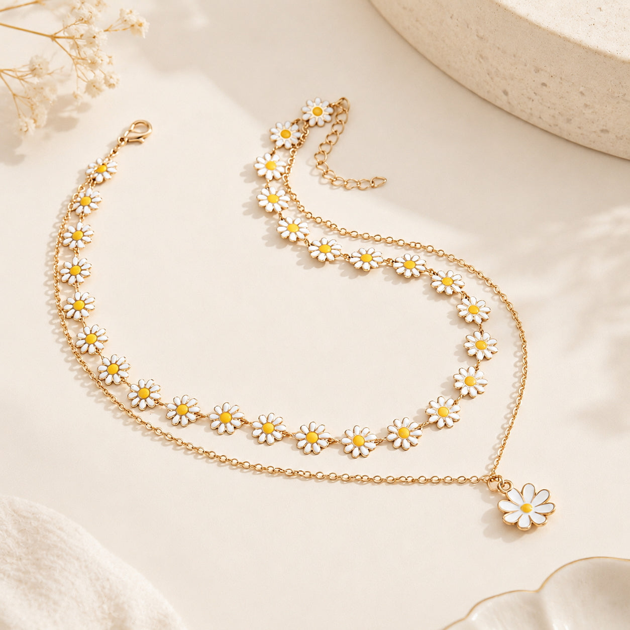 The Daisyelle - Layered Necklace Set