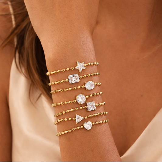 Beaded Chain Charm Bracelets