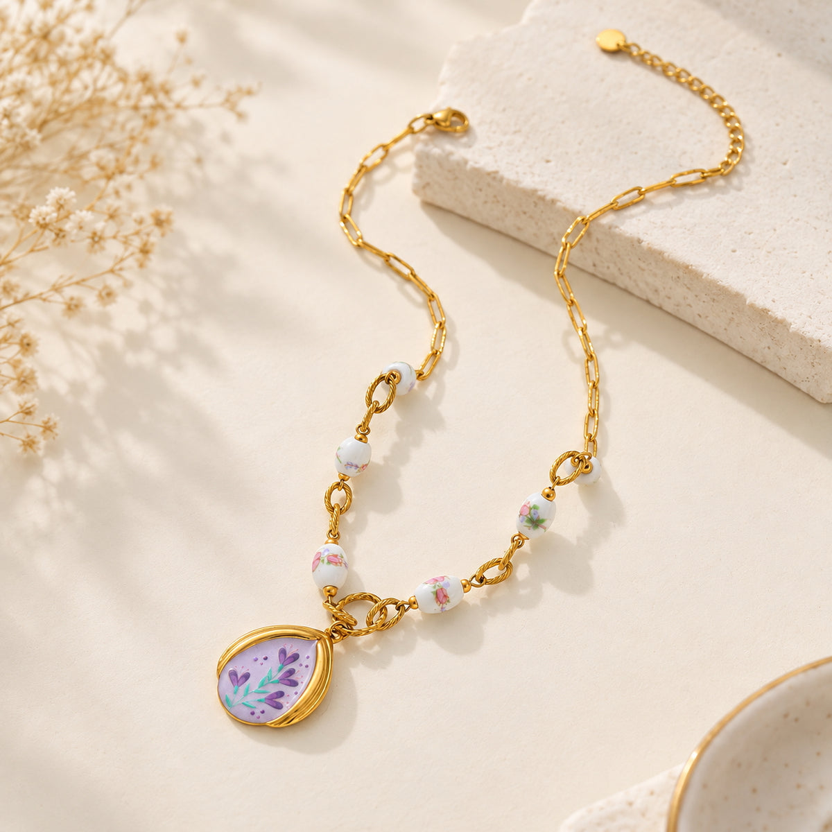 The Amelie - Floral Pendant Necklace