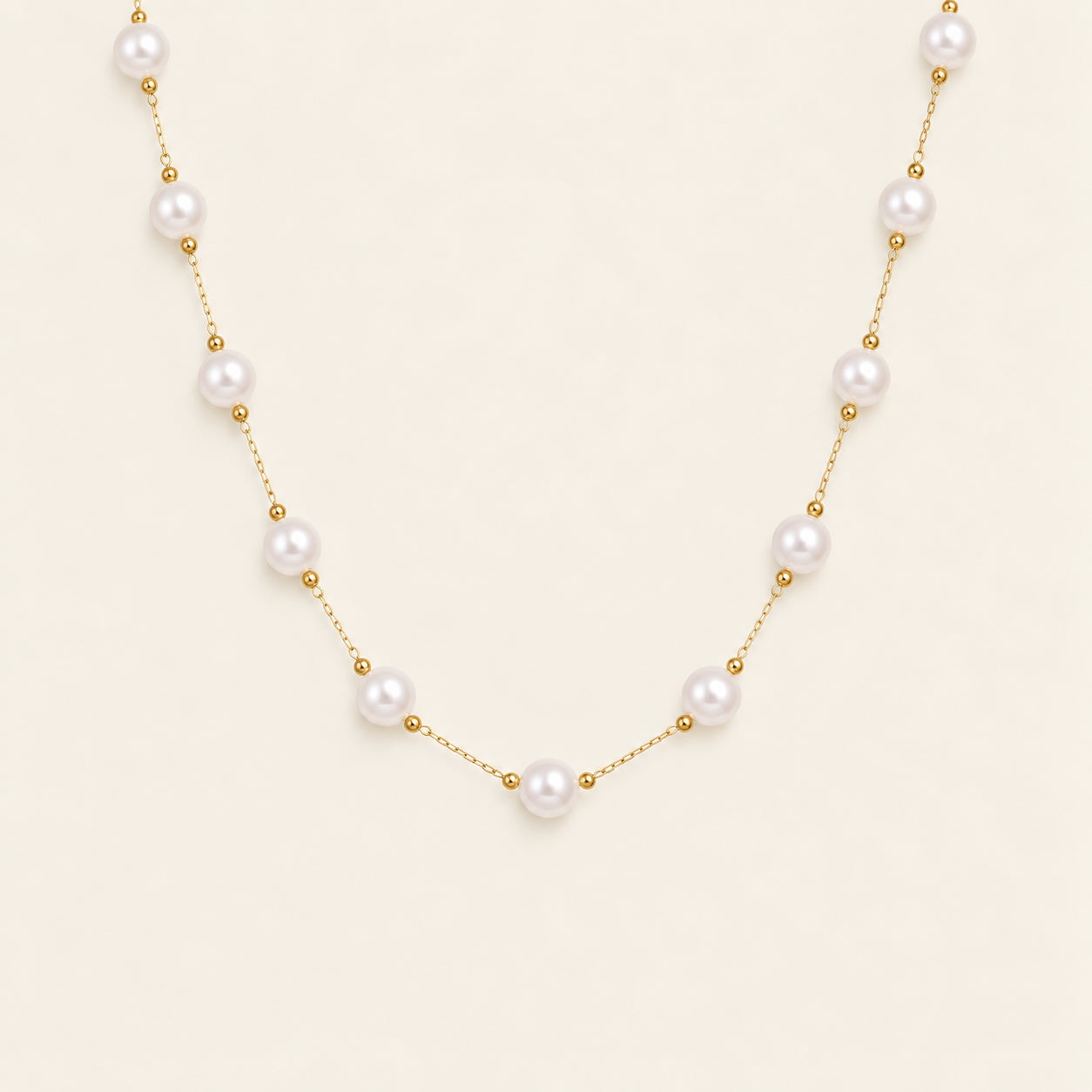 The Veil - Pearl Beaded Necklace Set