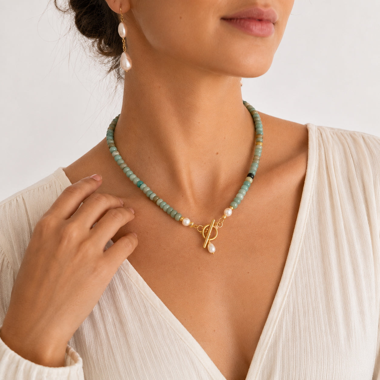 The Maris - Beaded Choker Necklace
