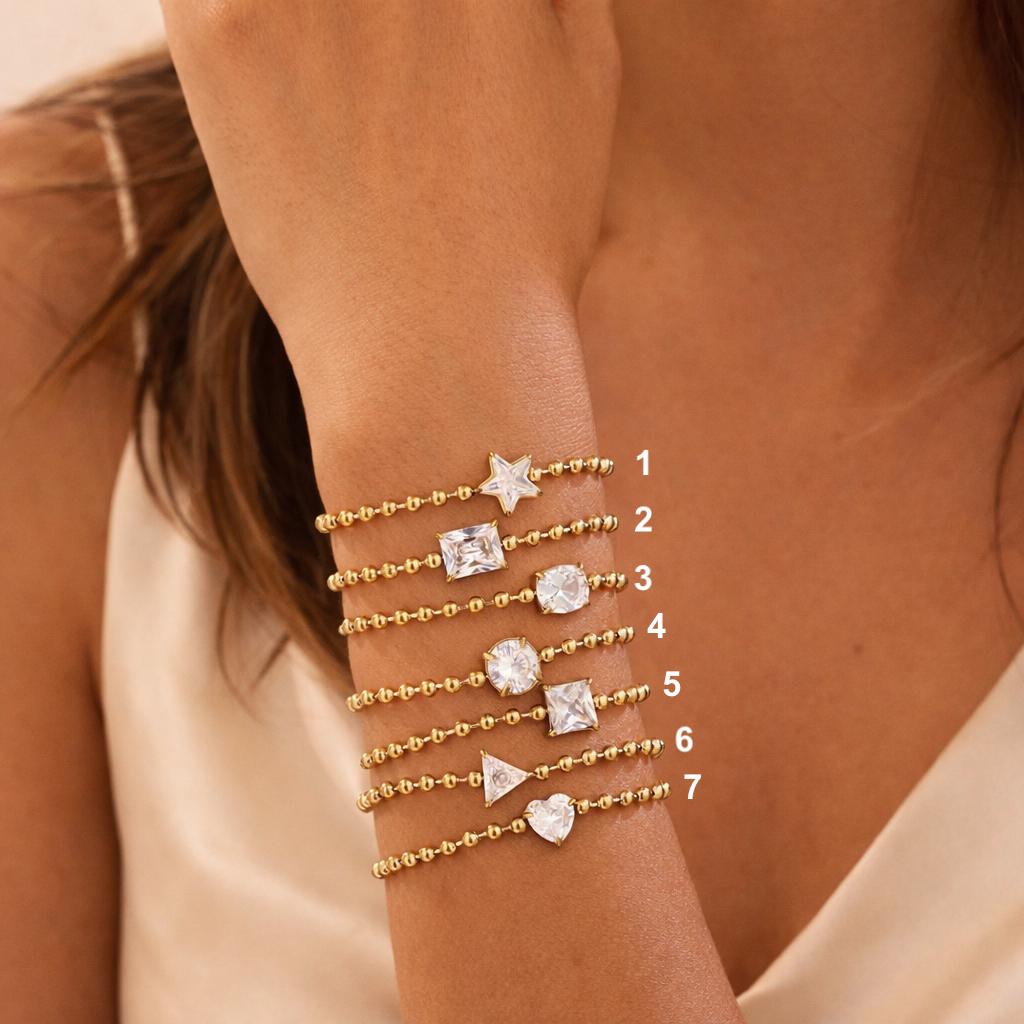 Beaded Chain Charm Bracelets