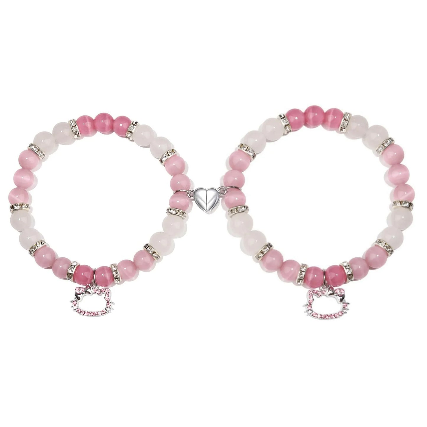 Hello Cat! Beaded Matching Bracelets