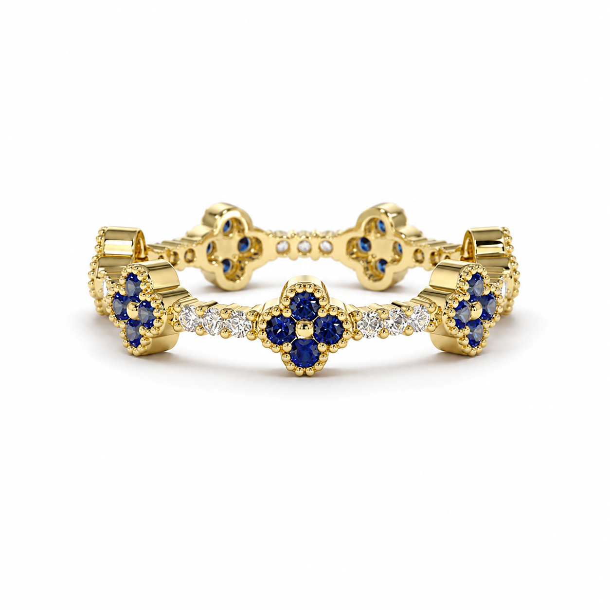The Florise - Four-Leaf Clover Ring - 18k Gold