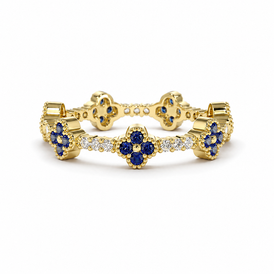 The Florise - Four-Leaf Clover Ring - 18k Gold