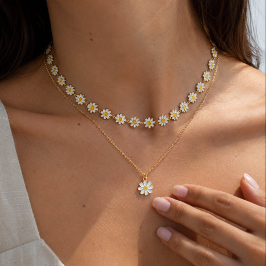 The Daisyelle - Layered Necklace Set